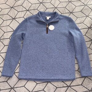 Men's Blue Quarter-Zip Sweater